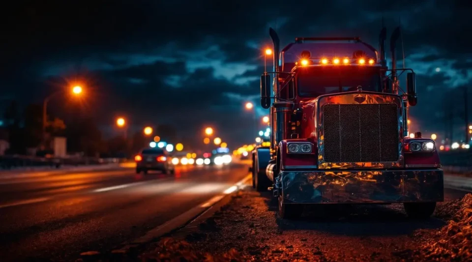 A Coastal Tow Truck Service professional in high-visibility gear assisting a stranded motorist with a roadside battery service in Vancouver.
